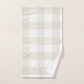 Neutraal Beige Buffalo Controleer Pset Rustige Far Bad Handdoek (Handdoek)