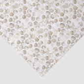 Neutraal Beige Cream Witte Waterverf Stippen Patro Tissuepapier (Detail)