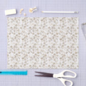 Neutraal Beige Cream Witte Waterverf Stippen Patro Tissuepapier (Craft)