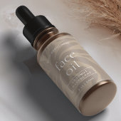 Neutraal Beige Modern 2 OZ druppelaar flesetiket Etiket