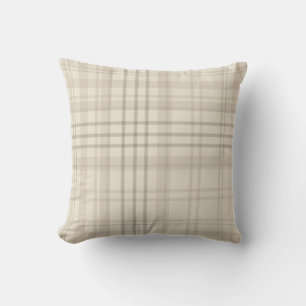 Neutraal Beige Schotlandse ruit Kussen