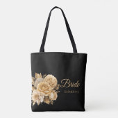 Neutraal Bloem Boeket-Bride- Draagtas (Achterkant)