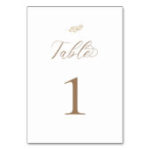 Neutraal Boho Baby Brunch Invitation Table Number Kaart (Voorkant)