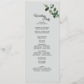 Neutraal botanisch weddenschap programma (Achterkant)