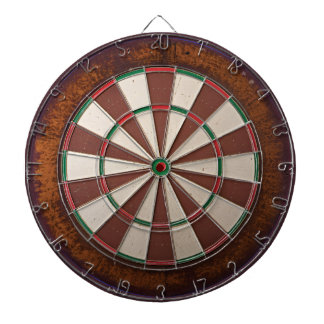 Neutraal bruin dartbord