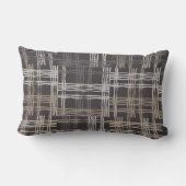 Neutraal bruin lenden/accentkussen kussen (Achterkant)