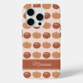 Neutraal Bruin & Sinaasappel Herfstpompoenen Case-Mate iPhone Case (Achterkant)