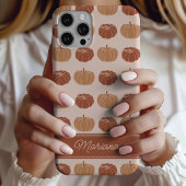 Neutraal Bruin & Sinaasappel Herfstpompoenen Case-Mate iPhone Case