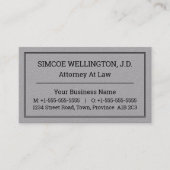 Neutraal, Conservatief en Dapper Visitekaartje (Voorkant)