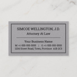 Neutraal, Conservatief en Dapper Visitekaartje