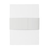 Neutraal Cornsilk Uitnodigingen Wikkel (Achterkant Voorbeeld)