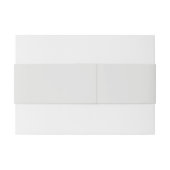 Neutraal Cornsilk Uitnodigingen Wikkel (Achterkant Voorbeeld)