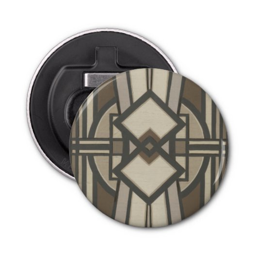 Neutraal deco-paneel I Button Flesopener (Voorkant)