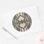 Neutraal deco-paneel I Ronde Sticker (Envelop)