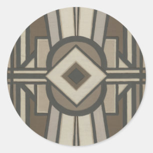 Neutraal deco-panel II Ronde Sticker