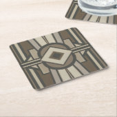 Neutraal deco-panel II Vierkante Kartonnen Onderzetter (Schuin)