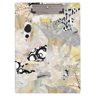 Neutraal Elegant Abstract Collageontwerp Klembord