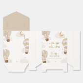 Neutraal Elegant Boho Hete Luchtballon Baby shower Bedankdoosjes (Ongevouwen)
