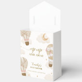 Neutraal Elegant Boho Hete Luchtballon Baby shower Bedankdoosjes (Open)