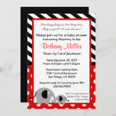 Neutraal Elephant Baby shower Uitnodiging (Voorkant / Achterkant)