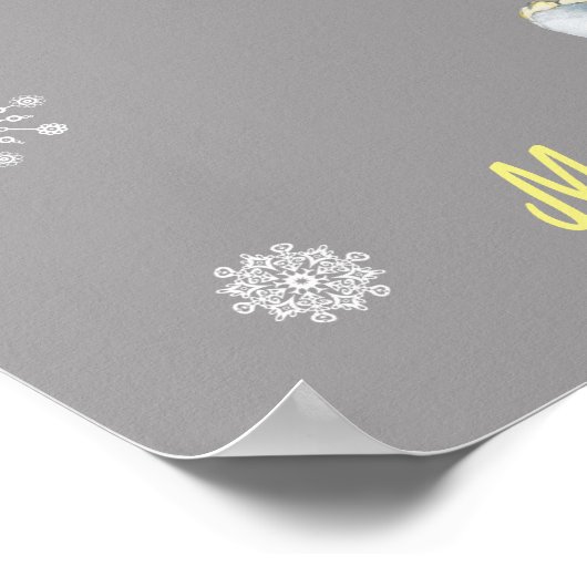 Neutraal Elephant Guest BookAlternative Rustic Poster (Hoek)