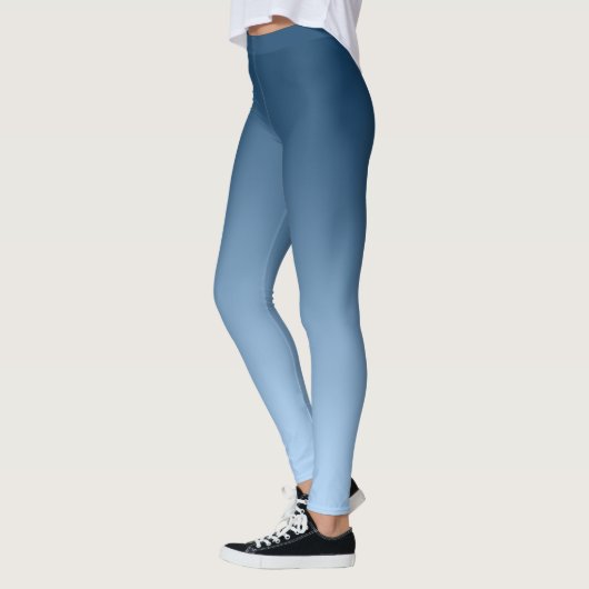 Neutraal en gewoon verloop Blauw Leggings (Links)