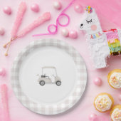 Neutraal golf baby shower bord (Feest)