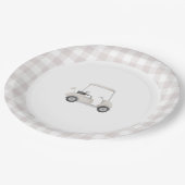 Neutraal golf baby shower bord (Gekanteld)