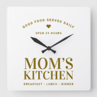 Neutraal Goud Typografie Mom's Kitchen Custom