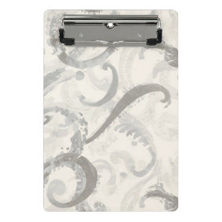 Neutraal grijs en wit abstract mini klembord
