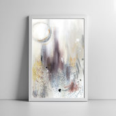 Neutraal grijs modern minimalistisch abstract kuns poster