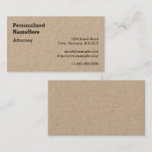 Neutraal, het Professionele Visitekaartje van de W (Voorkant / Achterkant)