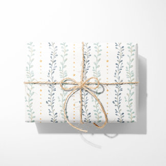 Neutraal Inpakpapier Modern Botanisch Streepjesmot