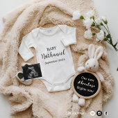 Neutraal konijn zwangerschap aankondiging