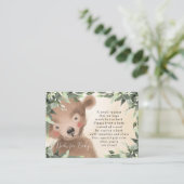 Neutraal Leuk beer Boeken voor baby Aanvraagkaart Informatiekaartje (Staand voorkant)