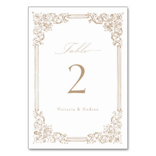 Neutraal  Lijst Elegant Script Wedding Kaart