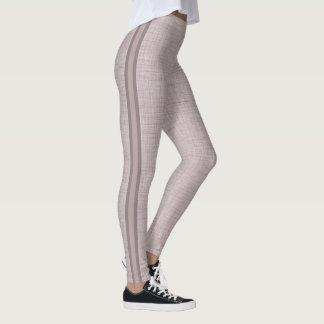 Neutraal linnen patroon in zachte blozende roze kl leggings