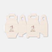 Neutraal minimalistisch Boho Surfboard Baby shower Bedankdoosjes (Uitgevouwen)