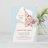 Neutraal Minimalistisch Gift Tree Kerstfeest Kaart (Staand voorkant)