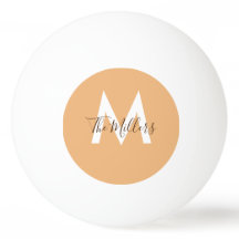 Neutraal Minimalistisch modern oranje monogram