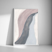 Neutraal modern minimalistisch abstract kunst Post Poster