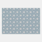 Neutraal palat Bauble and Kerststerren Inpakpapier Vel (Voorkant 3)