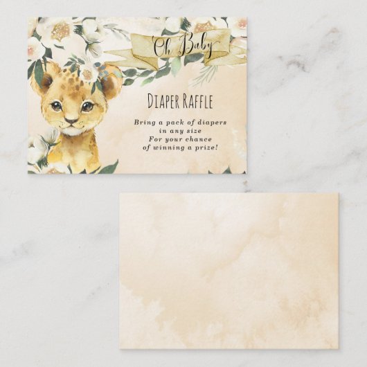 neutraal parelleeuwenluidspreker, diaplaseromhulli informatiekaartje (Voorkant / Achterkant)