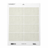 neutraal perkamentpapier Sjabloon Antiek Etiket (Full Sheet)