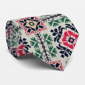 Neutraal Tatreez Henna Thobe Jurk Stropdas (Opgerold)