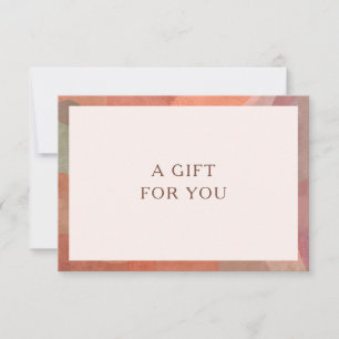 Neutraal Waterverf Border Modern Cadeaubon