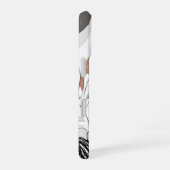 Neutral Abstract Plant Pattern Boho Minimal Aesthe iPhone 16 Hoesje (Rechterkant)