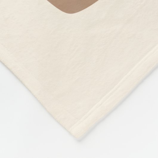 Neutral Abstract Shapes | Minimal Modern Fine Art  Fleece Deken (Hoek)