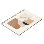 Neutral Abstract Shapes | Minimal Modern Fine Art Notitieboek (Linkerzijde)