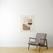 Neutral Abstract Shapes | Minimal Modern Fine Art  Wandkleed (In situ)